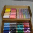 Eoehro 72pcs Sewing Thread Kit, 36 Colors, 400 Yards per Spool Polyester Thread, Prewound Bobbins, Sewing Machine Threads