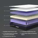 M MZG 10 Inch Queen Size, Hybrid Mattress, Medium Firm, Gel-Infused Memory Foam, Pillow Top, Pocket Coils, Cooling & Breathable, CertiPUR-US Certified, Fiberglass-Free, Mattress in a Box