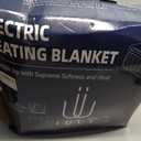 IUUI Electric Heated Blanket Queen 84"x90", Faux Rabbit Fur Heating Blanket, Whit
