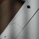 ChooChoo Farmhouse Console Table, Entryway Table with Storage Shelf, Coffee Bar Cabinet, Narrow Buffet Sideboard for Kitchen, Hallway, Living Room, White