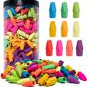 Cap Erasers for Pencils Pulk - Pencil Top Erasers Cap Erasers Toppers for Latex Free Assorted Colors School Supplies for Teachers Sudents Classroom Home and Office (500) (Red)