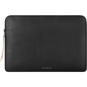 Comfyable Slim Protective Laptop Sleeve Compatible with 13/13.3/14 Inch MacBook Air & MacBook Pro, Mac Travel Case, Laptop Pouch, Slim PU Leather Cover M5/M4/M3/M2/M1 2025-2021, Black