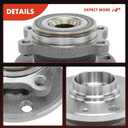A-Premium 2 x Front or Rear Wheel Bearing and Hub Assembly Compatible with Volkswagen Audi - 2005-2019 - Jetta Passat Golf Tiguan Beetle CC Eos GTI R32 Rabbit & A3/Q3/TT Quattro
