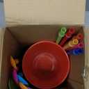 6 Set Slushie Cups with Dome Lids and Straws Detachable Spoon Straws Reusable Plastic Iced Coffee Cups Smoothie Tumbler for Birthdays Summer Party Supplies (Mixed Color,16 oz)