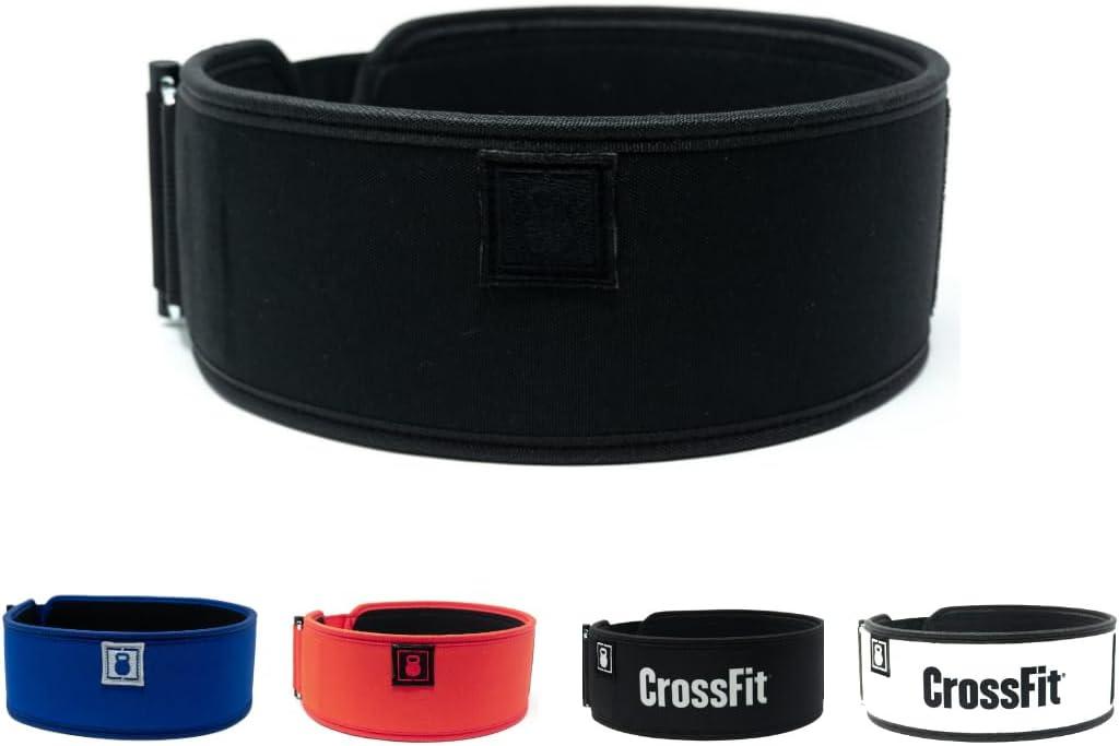2POOD 4" Weightlifting Belt | CrossFit Weightlifting Belt | 4-inch Wide and Built for Support, Flexibility, and The Ability to Cross Train Easily (S, Black)