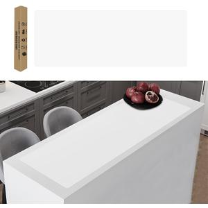 49.2"x15.7"(125cmx40cm) Large Silicone Mats for Kitchen Counter, Non-Slip Placemats, Heat Resistant Countertop Protector, Waterproof Craft Mat, Semitransparent (Translucent)