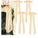 Cream Velvet Christmas Bows, 23.6 x 8.6 Inches Extra Large Velvet Ribbon Bows with Long Tail, Rustic Bows for Christmas Tree,Garland,Staircase,Fireplace, Xmas Indoor Outdoor Decor