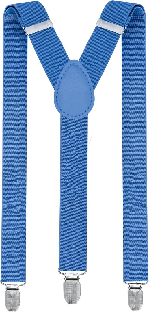 10 x trilece Child Kids Boys Girls Toddlers Infant Baby Suspenders Adjustable Y Back Suspenders (Blue)