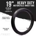 Rippin Moto 100/90-19 (4.10 X 19) Heavy Duty Motorcycle Tube - 3mm Thick - TR4 Valve - Fits Most 19" (4.10-19) Dirt Bike Tires