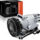 A-Premium Air Conditioner AC Compressor with Clutch Compatible with Chevrolet Cruze 1.4L 2011, Eco Model, with 2 Connectors (Not Fit 1 Cord)