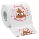 Valentines Day Gifts for Him/Her,Novelty Toilet Paper Romantic Gag Gifts for Couples Men Women Boyfriend Girlfriend Wife Husband,Prank Decor for Anniversary Wedding Birthday Christmas Party Supplies, Pack Of 2