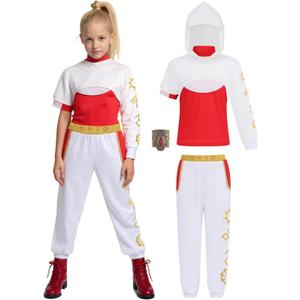 Mosong Girls Halloween Costume for Cheerleader Costume Kids Cute Dress up Accessories
(XXXL)