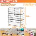 Yieach 3 Pack Clear Storage Drawers With 10 Drawers,Stackable 11.1 Large Acrylic Drawer Organizer and Makeup Organizer For Vanity,Bathroom Countertop,Cabinet,Pantry,Office Supply Storage Bins Drawers