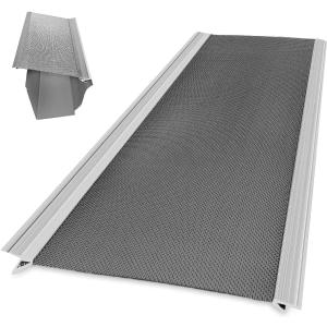 6 x Gutter Guard 5" Sample Size [Stainless Steel] Premium Stainless Steel Gutter Guard with SmartPitch Technology for Enhanced Durability and Easy Installation, Fits 5-inch Gutters, DIY-Friendly