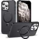 TIANLI Designed for iPhone 11 Case with Magnetic Invisible Ring Stand [Compatible with Mag-Safe] [Military Drop Protection] Shockproof Anti-Slip Scratch Resistant Cover for iPhone 11 6.1 Inch,Black