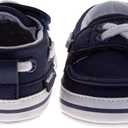 Josmo Baby Infant Loafer Shoes Slipon Closure - Lightweight Boat Shoe for Boys Newborn (Sizes: 2-4 Infants) (Blue)