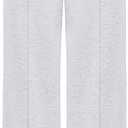 AFITNE Wide Leg Pants Woman Stretchy high Waisted Women Work Pants Pull on Dress Slacks Business Causal Slacks for Women Lounge Trousers with Pockets 31" (Grey White, Small)