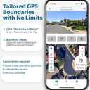 Wireless Dog Fence System, GPS Dog Fence Collar with 2K Camera, Live Video & Recording, Virtual Fence, GPS Tracker, Two-Way Audio, Waterproof, 5-Day Battery, for Medium & Large Dogs (Blue)