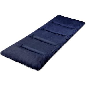 LITA XL Cot Pads for Camping, Soft Comfortable Cotton Thick Sleeping Cot Mattress Pad 72"x26", Grey and Navy Blue (Only Pad)