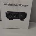 Wireless Car Charger Mount for Samsung Galaxy Z Fold 7/6/5/4/3/2, Voice Control 15W Car Phone Holder Wireless Charger for Galaxy Z Fold, Z Flip, S25/S24/S23/S22, iPhone, Car Charger Included