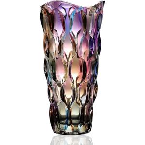 CEMABT Glass Vases for FlowersThickened 3.4 lb Morden vases for Tables Centerpieces, vase for Home Decor, Crystal,Colorful and Clear Rose Large Vases Christmas Day Gifts(Heavy Duty)