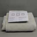 LAMIT 100% Blackout Natural Linen Curtains, 63 Inches Linen Textured Thermal Bedroom Curtains Back Tab and Rod Pocket Neutral Panels with White Liner for Farmhouse, 2 Panels, 52 x 63 Inch, Ivory