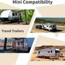 SnapPad Mini 5.5 Single RV Pads  Precise Fit for Travel Trailers - Compatible with Major RV Brands & Leveling Systems - for 5.5 Round Jack Feet  Accurate RV Accessories for LCI Tongue Jacks