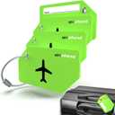 Untethered 4-Pack Luggage Tag Set | Durable ID Tags for Suitcases & Travel Bags | Name Identifiers for Easy Bag Recognition