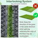 Windyun 32 Pack Artificial Grass Turf Interlocking Deck Tiles 12" x 12" Thick Synthetic Square Fake Interlocking Turf Self Draining Grass Tiles for Patio Indoor Outdoor Floor Decoration Dogs Pee Pad