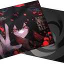 AbyssGaming Scarlet XL Glass Gaming Mouse Pad, 490420mm, Micro-Etched Ultra-Smooth Speed Surface Tempered Glass Mousepad, 2.5D Edges, Non-Slip Silicone Base