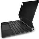 BT Magnetic Suction Touch Control Keyboard with Protective Shell Compatible with Pro 12.9'' 2018-2021 Black(with Backlight)