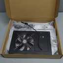 Solar Powered Fan with 15000mAh Battery & Timer, 25W 3500RPM High-Speed Solar Exhaust Fan, Low Noise Waterproof Ventilation for Chicken Coop, Greenhouse, Shed, Pet House & Window