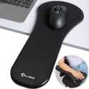 LL-COEUR Arm Support Wrist Rest for Table and Chair, Ergonomic Armrest Desk Extender, Multifunctional Computer Mouse Pad Holder (Black) (1)