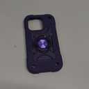 MARKILL Compatible with iPhone 14 Pro Case 6.1 Inch with Built-in Ring Stand, Military Grade Drop Protection Full Body Rugged Heavy Duty Case 3 in 1 Protective Durable Cover. (Deep Purple)