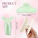12 Pcs Large Acrylic Hair Claw Clips for Women Cute Non-slip Hold Jaw Clamps Bulk for Thick or Thin Hair French Barrettes Accessories (Sweet Colors,Pretty Style)