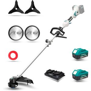 40V String Trimmer Cordless 14" Electric Weed Wacker (4.0 Ah Batteries*2 & Charger Included)