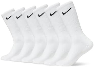Nike Unisex Adult Everyday Cushioned Training Crew Socks (6 Pairs), Size Medium