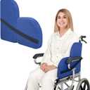Mybow Lateral Support for Wheelchair Side Guards, Wheelchair Lateral Support Cushion, Contoured Foam Pad for Better Posture Sitting Upright, Wheelchair Side Padding for Elderly (1 Pack)