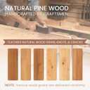 G GOOD GAIN Fireplace Mantel 60 inch - Handcrafted Rustic Solid Wood Mantel l Floating Shelves Decor for Wall, Bedroom, TV, Books, Livingroom.Rustic60x8x5