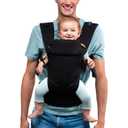 Beco Gemini Baby Carrier Metro Black - Multi-Position Soft Structured Sling w/ Adjustable Straps & Comfort Padding for Infant/Toddler Hip Support