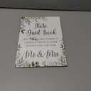 Toctose 8x11 Inch Wooden Wedding Signs for Ceremony and Reception, Rustic Vintage Photo Guest Book Sign with Stand