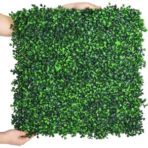 HWT 12 Pcs 20"X20"Grass Wall Backdrop, UV-Protected Greenery Wall Backdrop, Grass Wall Panels, Boxwood Hedge Wall Green Wall Decor Boxwood Panels Indoor & Outdoor Decor
