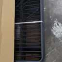 Dog Playpen, 32 in(H) Pet Fence Outdoor for Rv Camping, Garden Fence Animal Barrie for Yard, Total 16 Panels with Gate 37.3Ft(L) Black Metal Temporary Fencing