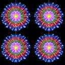 LetsFunny Fairy Lights Battery Operated LED Lights, 225 LED DIY 8 Modes Dimmable Lights with Remote Control, Decorative Hanging Lights for Christmas Decor Indoor Outdoor Decoration (4Pack, Multicolor)