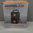 Bluetooth Speaker, 40W (60W Peak) Portable Wireless Speaker with Colorful Lights, Double Subwoofer Heavy Bass, FM Radio, MP3 Player, Bluetooth 5.0, Loud Stereo speakers for Home Outdoor Party Camping