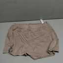 ODODOS Modal Soft Wrap Mini Skorts with Pocket for Women High Waist Asymmetrical Hem Relaxed Shorts, Khaki, X-Large