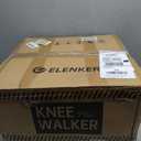 ELENKER Adjustable Steerable Knee Scooter for Foot Injuries Ankles Surgery Medical Knee Walker Crutches Alternative Light Blue