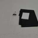 100% Blackout Window Cover Curtains for Bedroom 57x40Inch,No Drill,DIY Cut Portable Removable Black out Shades Blinds Cover for Baby Nursery,RV,Media Room,Hook&Loop Tape Straps Stickers,Magnetic Clips