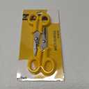 Small Scissors 2 Pack All Purpose 6 Inch Heavy Duty Scissors with Power Notch, Ultra Sharp Blades, Great for Sewing, Craft, Home, Office and School, Yellow