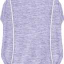 Stay Safe at Night: Stylish Reflective Strip Dog Shirt & Tank Top - Soft, Breathable Clothes with Sun Protection, Quick Dry, Stretchy, Lightweight for Small to Large Dogs Purple M (M-(9~17lb) | Chest(~18.1"))